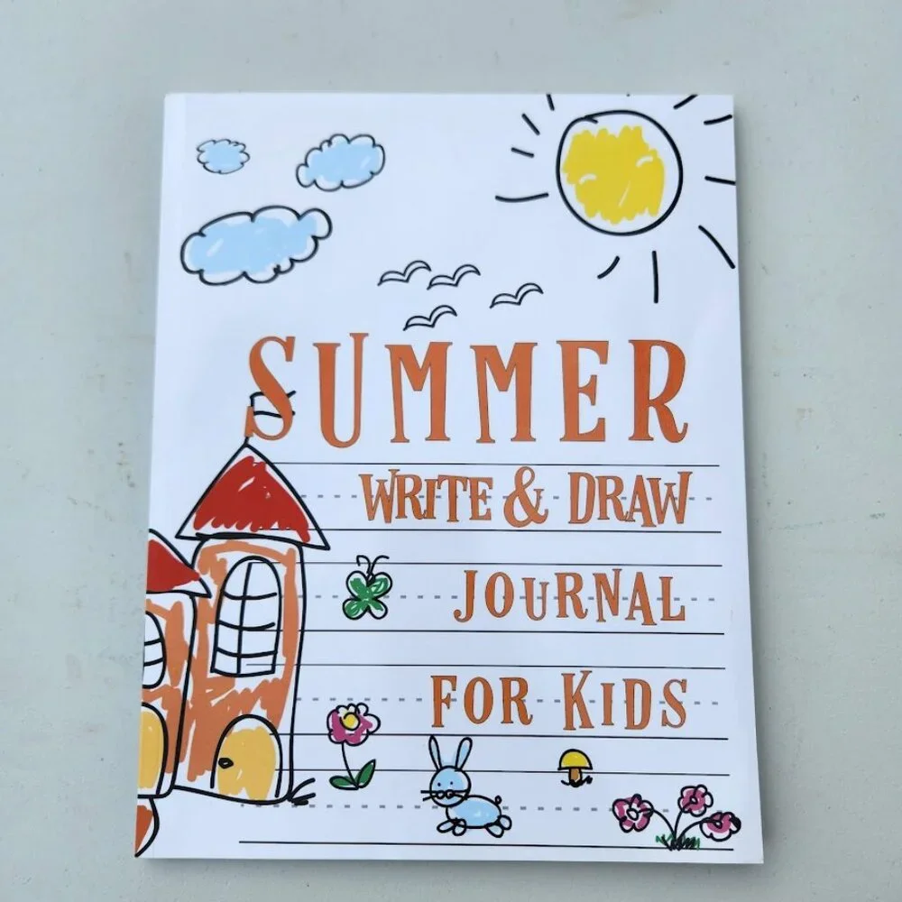 NEW Summer Write and Draw Journal for kids Ages 4-8 Drawing Writing Stocking Stu
